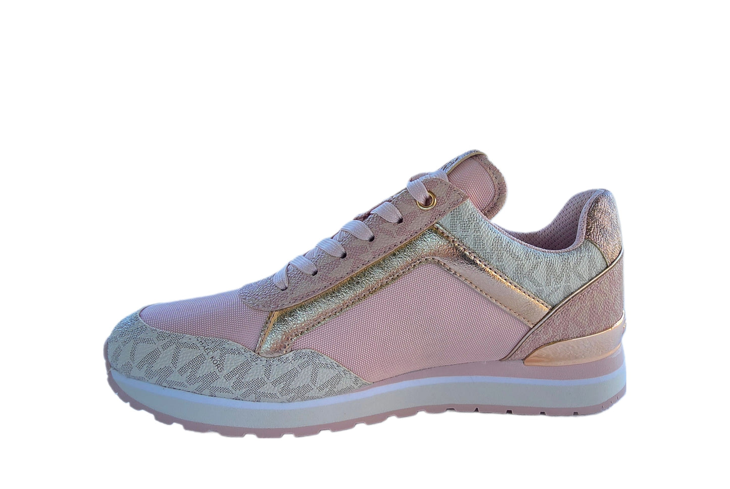 Michael Kors Maddy Two-Tone Logo and Mesh Trainer
