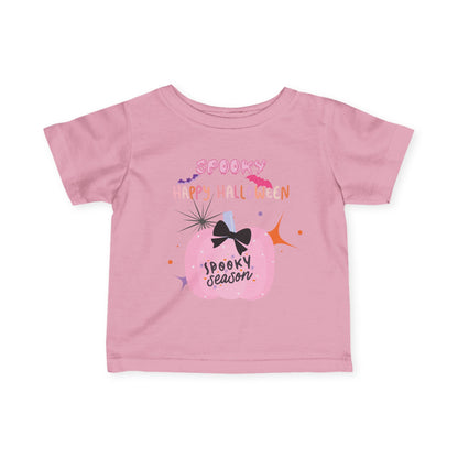 Baby Pretty in Pink Spooky Season Tee
