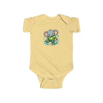 Baby Splash & Dash Elephants Short Sleeve Bodysuit
