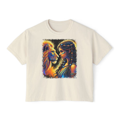 PERSONALIZE Where Courage Meets the Wild Oversized Boxy Fit Graphic T-shirt