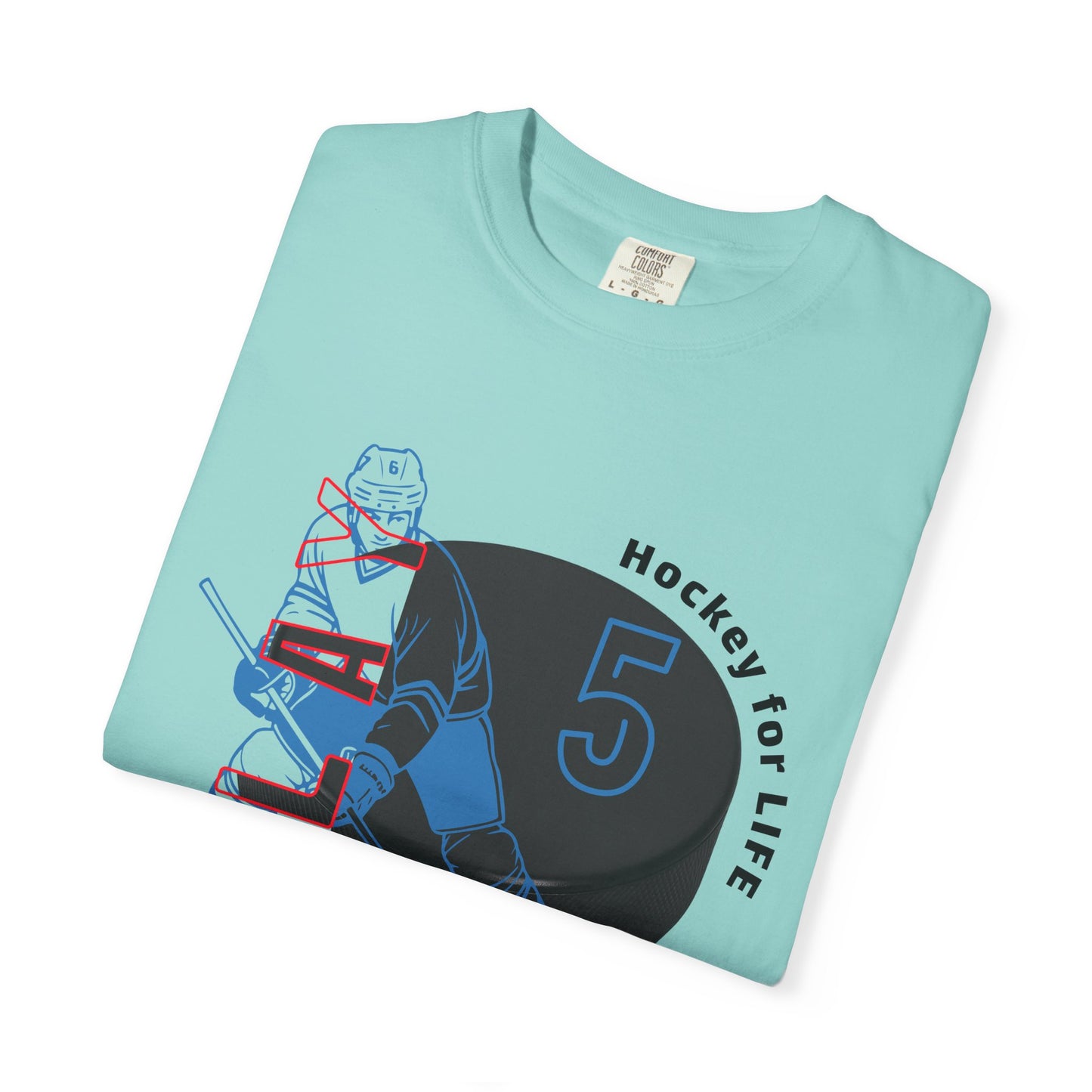 PERSONALIZE Men's Hockey Player Garment-Dyed T-shirt Always in Play Mode