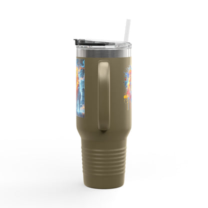 Lviv UA Vibrant Insulated Travel Mug, 40 oz