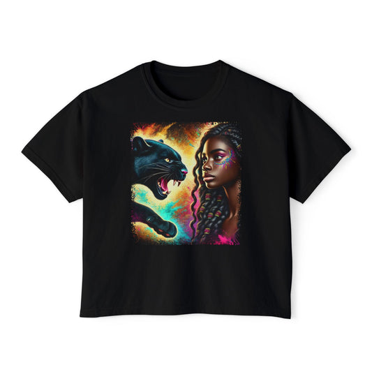 PERSONALIZE Wild Meets Willed - Oversized Boxy Fit Graphic T-shirt