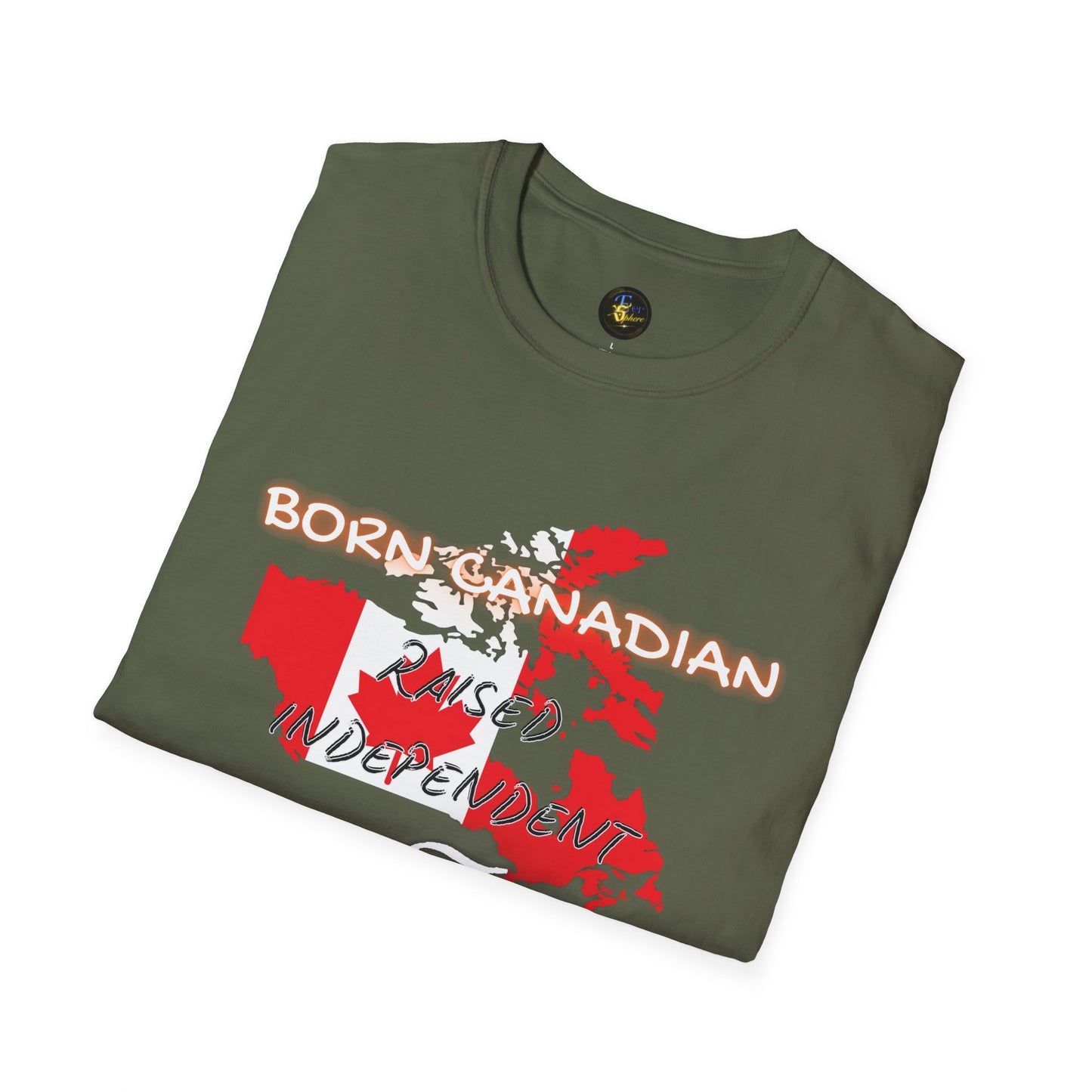 PERSONALIZE Born Canadian Unisex Cotton T-Shirt - Independent Spirit Tee