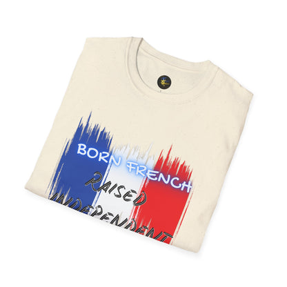 PERSONALIZE Born French Unisex Cotton T-Shirt - Independent Spirit Tee