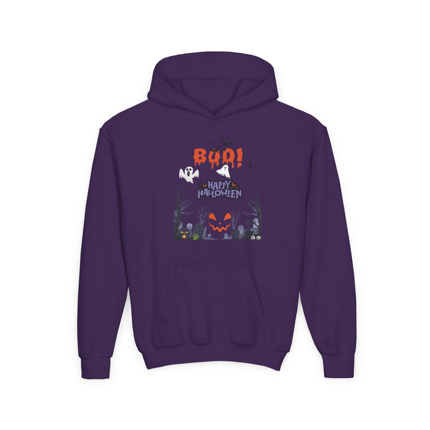 Kids Whispers in the Pumpkin Patch Heavy Blend Cozy Hoodie