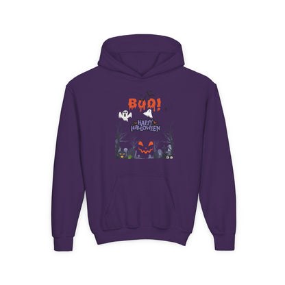 Kids Whispers in the Pumpkin Patch Heavy Blend Cozy Hoodie
