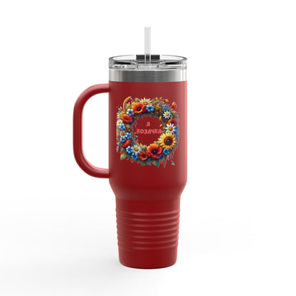 Ukrainian Girl Forever Insulated Travel Mug, 40oz