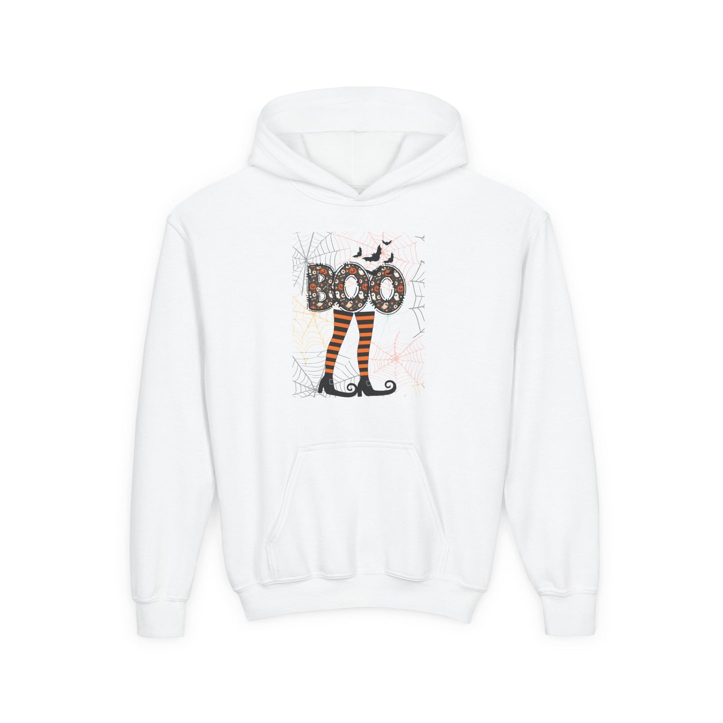 Kids Boo Crew Witch Feet Heavy Blend Cozy Hoodie