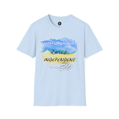 PERSONALIZE Born Ukrainian Unisex Cotton T-Shirt - Independent Spirit Tee