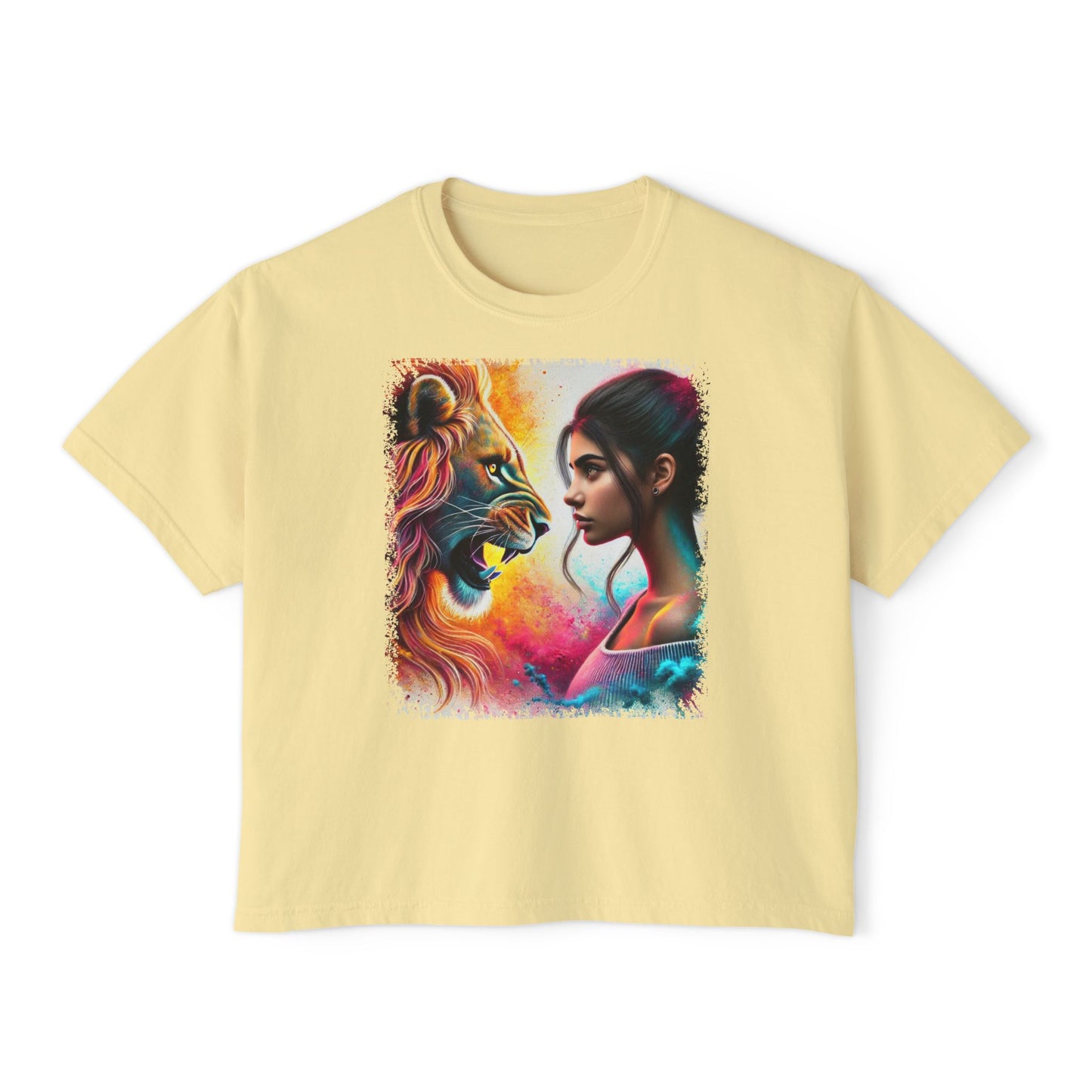 PERSONALIZE Courage Reflected Oversized Boxy Fit Graphic T-shirt