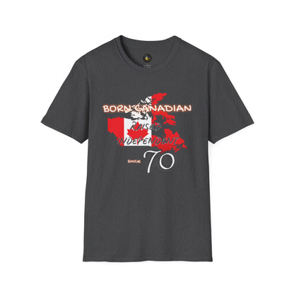PERSONALIZE Born Canadian Unisex Cotton T-Shirt - Independent Spirit Tee