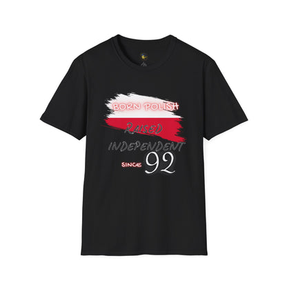 PERSONALIZE Born Polish Unisex Cotton T-Shirt - Independent Spirit Tee