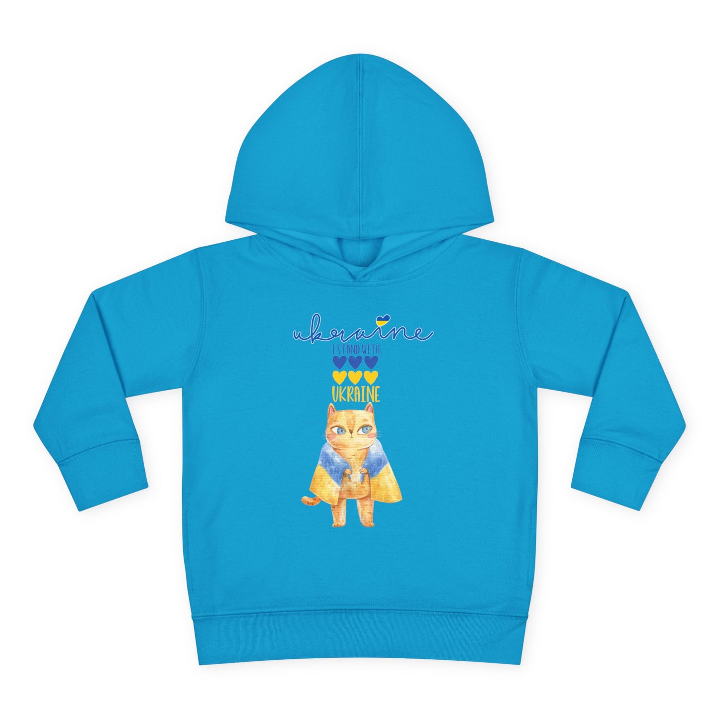 Toddler Pride in Blue & Yellow Fleece Hoodie