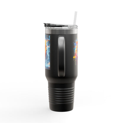 Lviv UA Vibrant Insulated Travel Mug, 40 oz