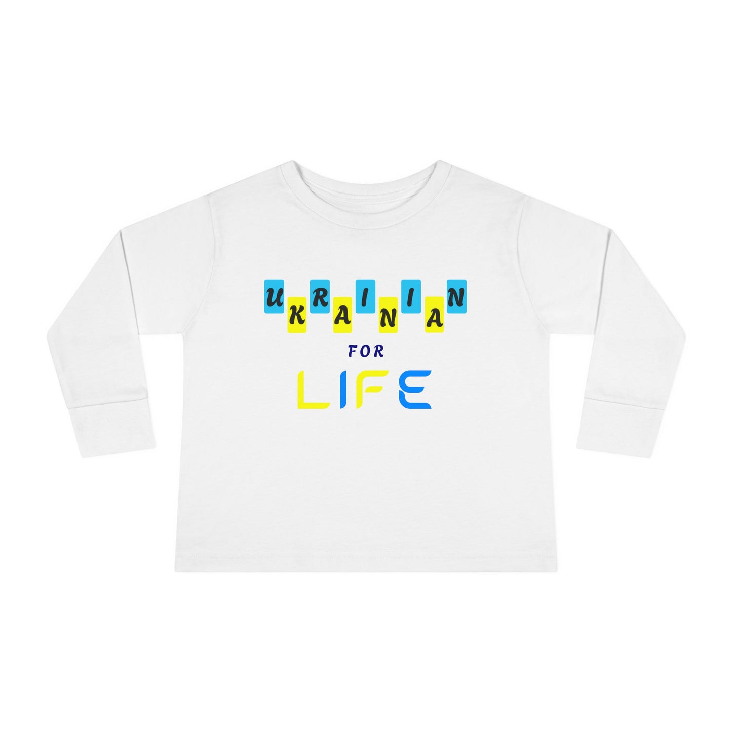Toddler Long Sleeve Ukrainian for Life Tee