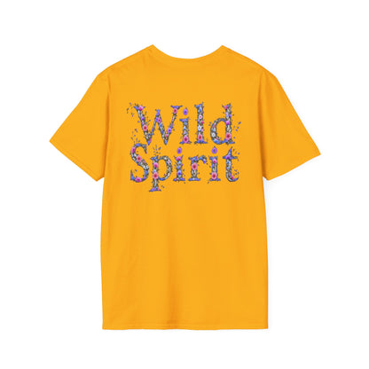 Wild Spirit Butterfly V-Neck Tee for Women