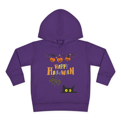 Toddler Black Cat & Pumpkin Patch Fleece Hoodie