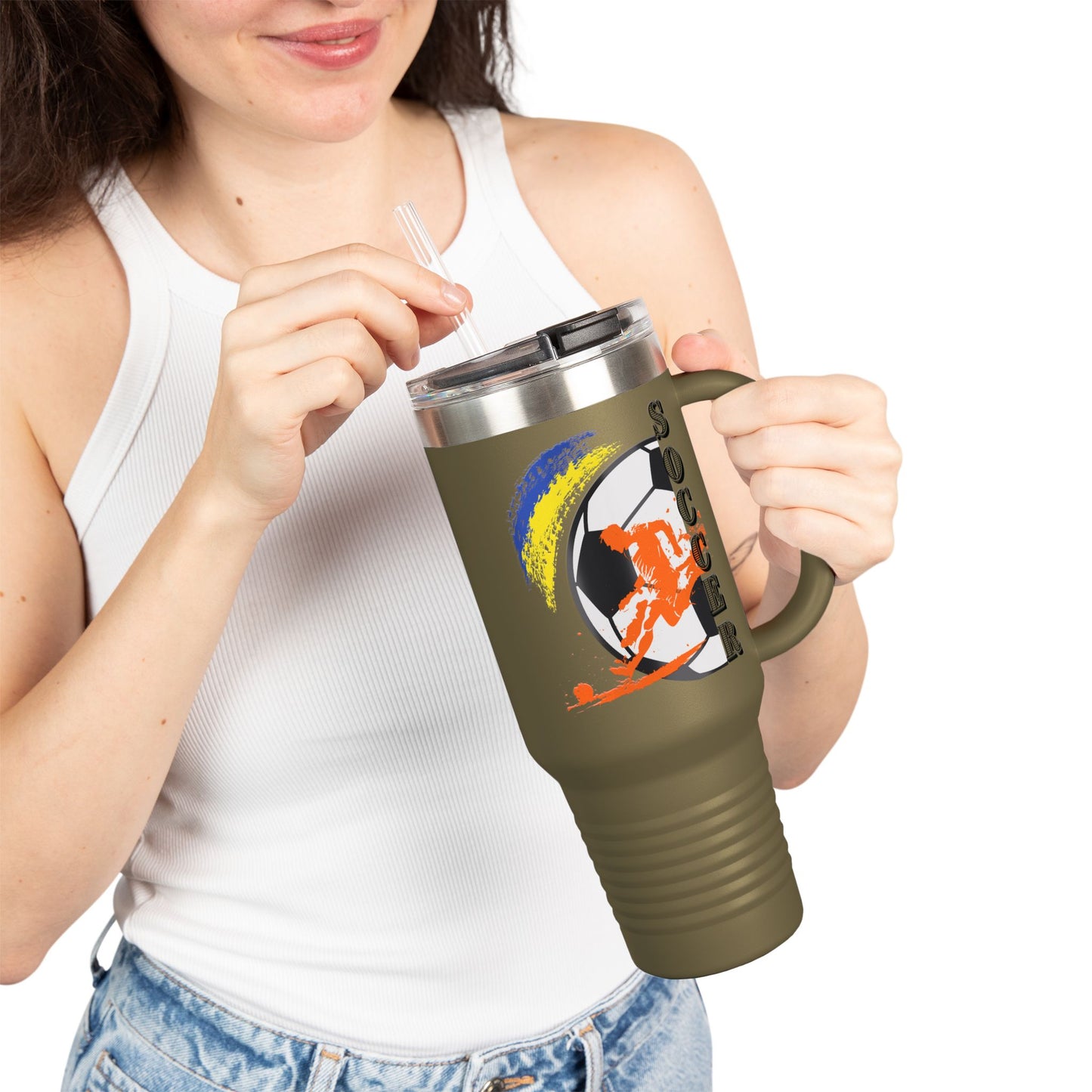 Ukrainian for Life Travel Mug, 40oz