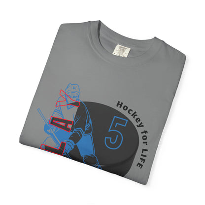 PERSONALIZE Men's Hockey Player Garment-Dyed T-shirt Always in Play Mode