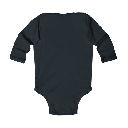 Baby Black Cat & Pumpkin Patch  Long Sleeve Bodysuit
