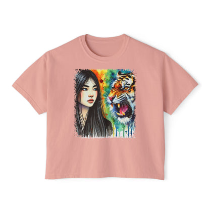 PERSONALIZE Whispers to the Wild - Oversized Boxy Fit Graphic T-shirt