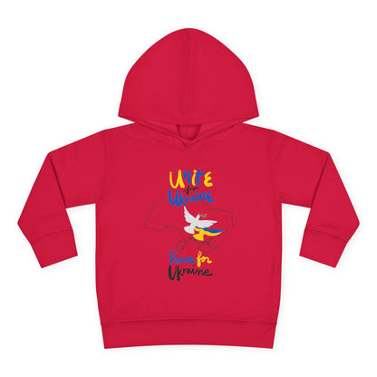 Toddler Peace for Ukraine Design Fleece Hoodie