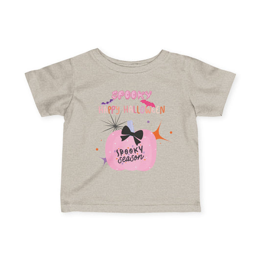 Baby Pretty in Pink Spooky Season Tee
