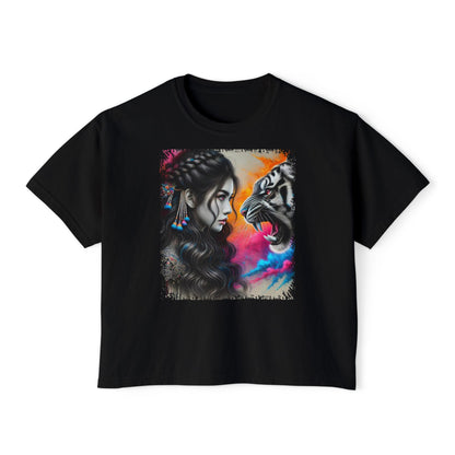 PERSONALIZE Tiger’s Mirror Oversized Boxy Fit Graphic T-shirt
