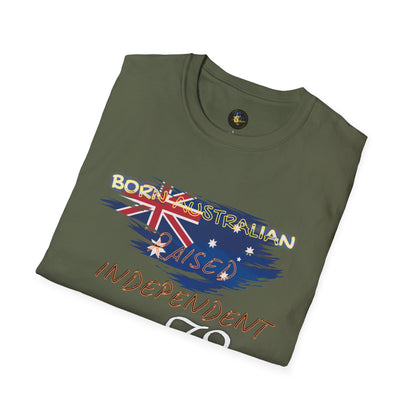 PERSONALIZE Born Australian Unisex Cotton T-Shirt - Independent Spirit Tee
