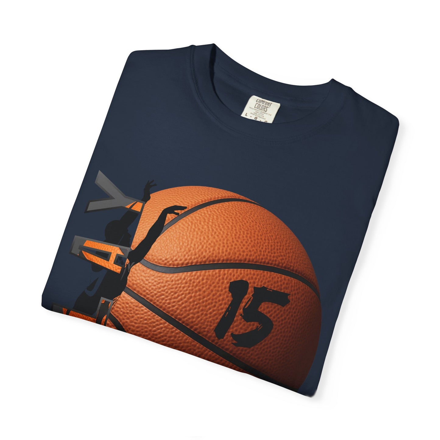 PERSONALIZE Unisex Basketball Garment-Dyed T-shirt Always in Play Mode