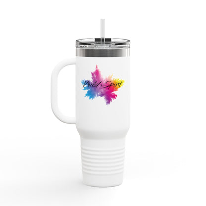 Ukrainian Wild Spirit  Girl Travel Mug, 40oz