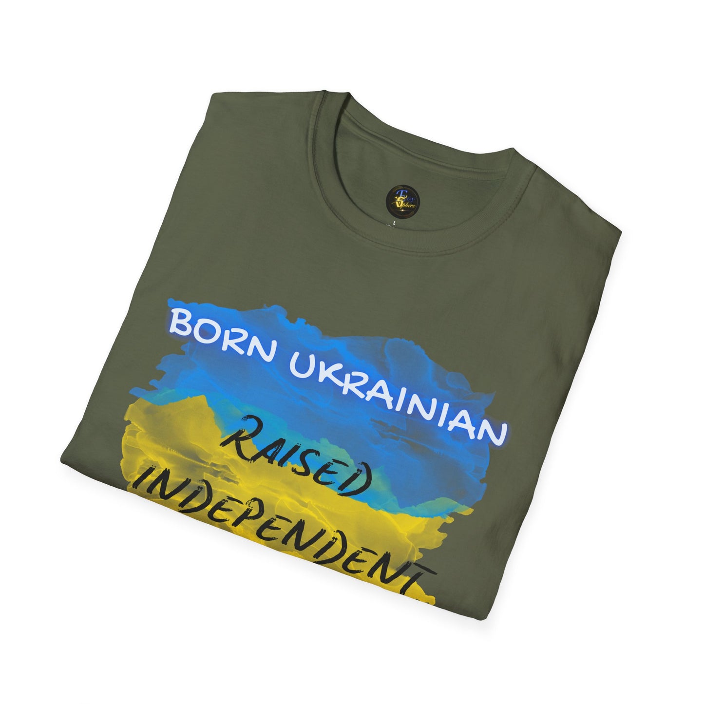PERSONALIZE Born Ukrainian Unisex Cotton T-Shirt - Independent Spirit Tee