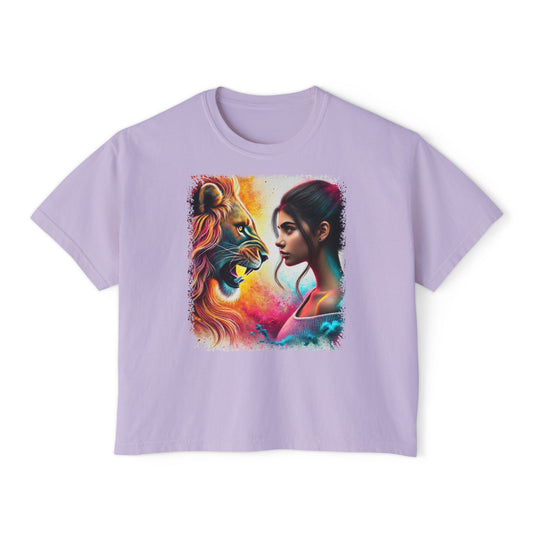PERSONALIZE Courage Reflected Oversized Boxy Fit Graphic T-shirt