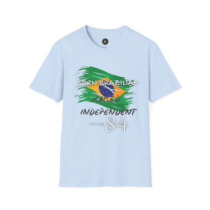 PERSONALIZE Born Brazilian Unisex Cotton T-Shirt - Independent Spirit Tee
