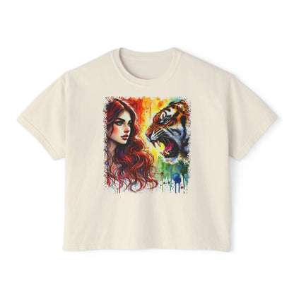 PERSONALIZE The Brave and the Beautiful - Oversized Boxy Fit Graphic T-shirt