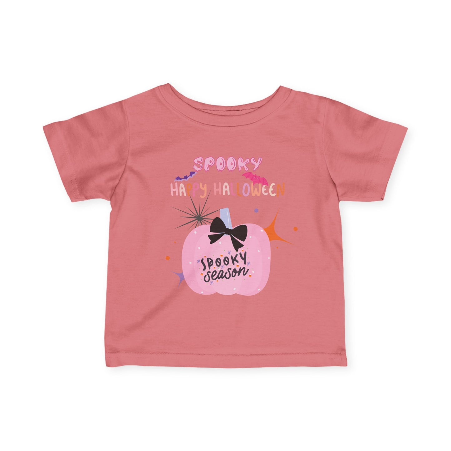 Baby Pretty in Pink Spooky Season Tee