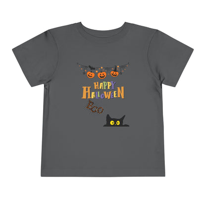 Toddler Black Cat & Pumpkin Patch Tee