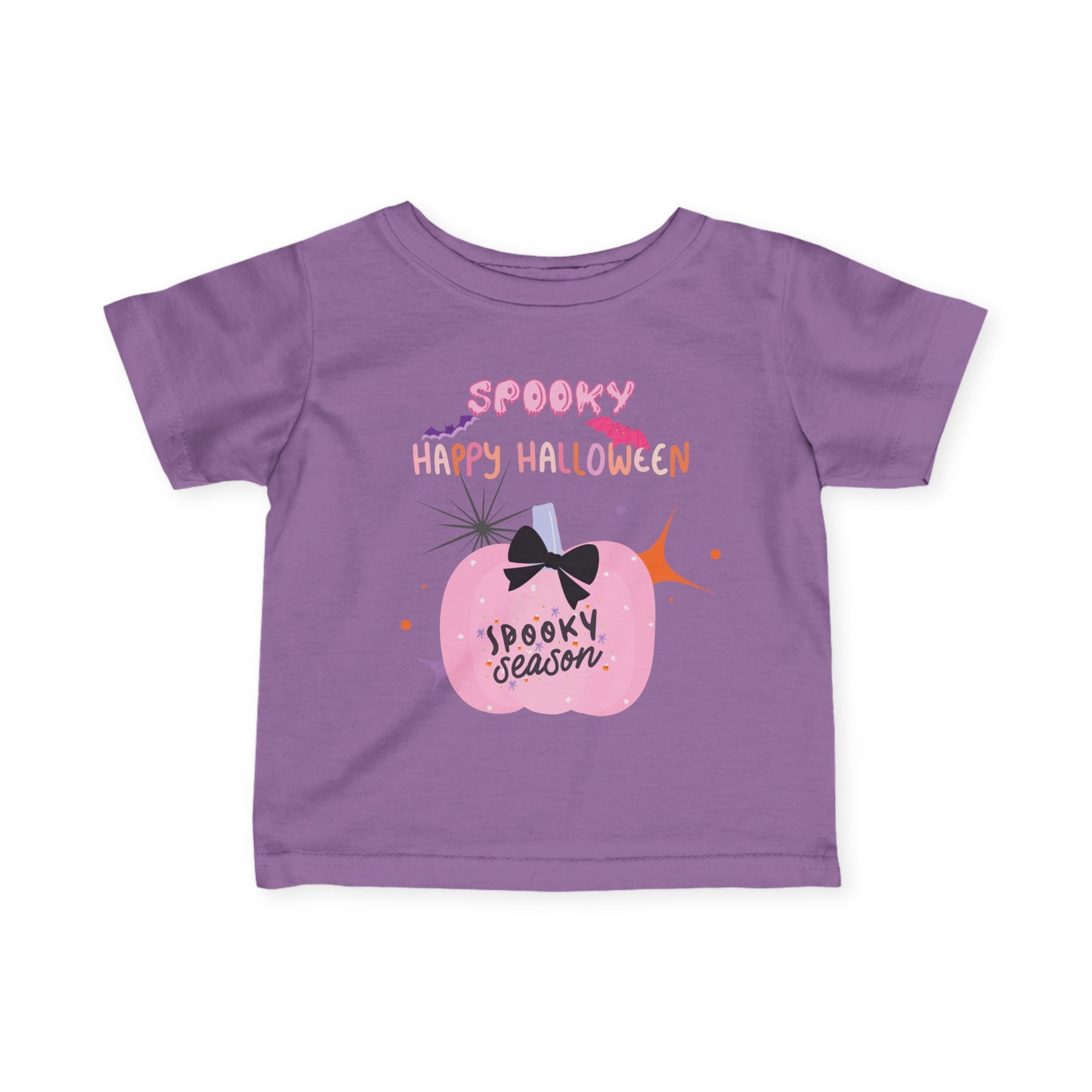 Baby Pretty in Pink Spooky Season Tee