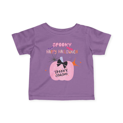 Baby Pretty in Pink Spooky Season Tee