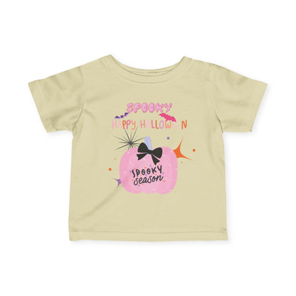 Baby Pretty in Pink Spooky Season Tee