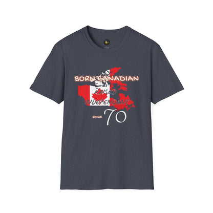 PERSONALIZE Born Canadian Unisex Cotton T-Shirt - Independent Spirit Tee