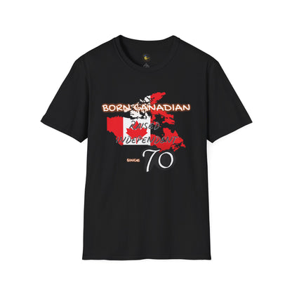 PERSONALIZE Born Canadian Unisex Cotton T-Shirt - Independent Spirit Tee