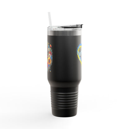 Ukrainian Girl Forever Insulated Travel Mug, 40oz