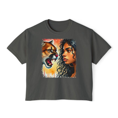 PERSONALIZE Silence Between Peaks - Oversized Boxy Fit Graphic T-shirt