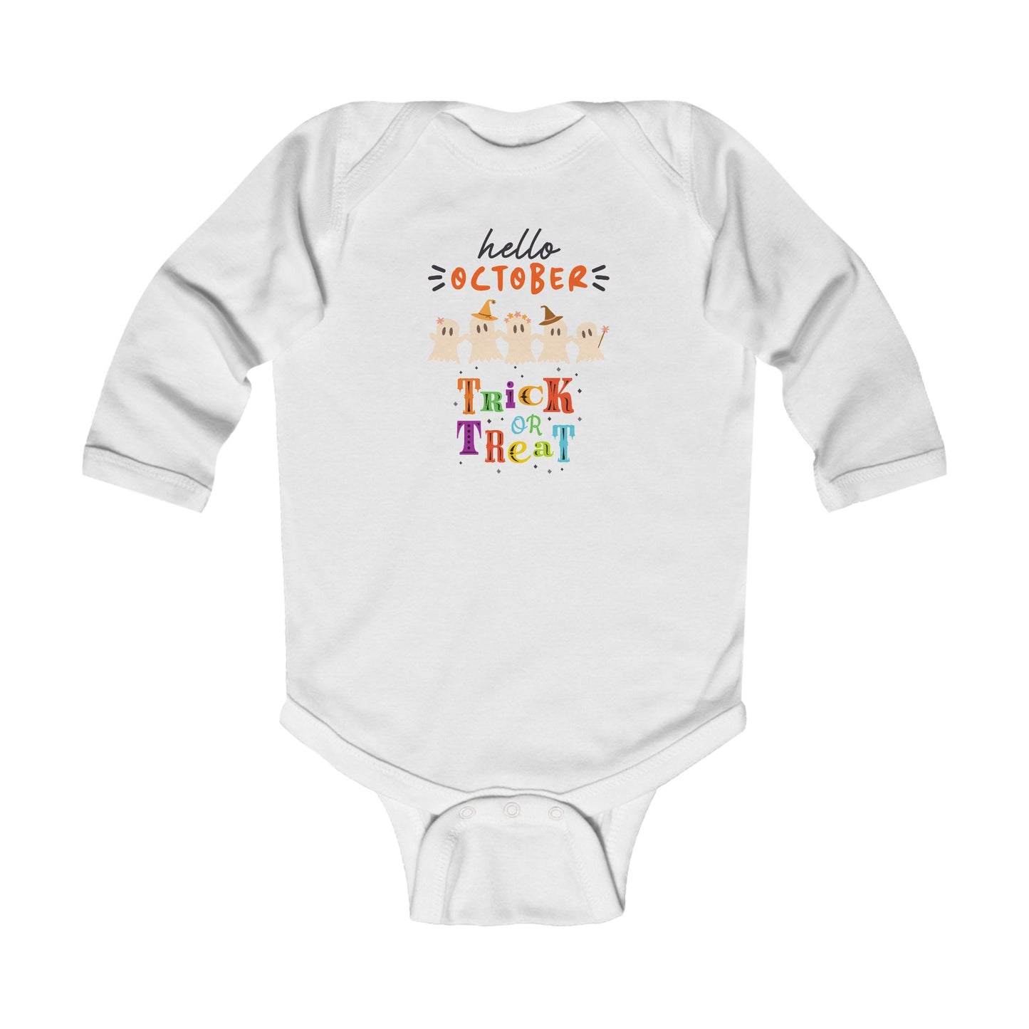 Baby Ghostly October Celebration Bodysuit, Cute Baby Costume