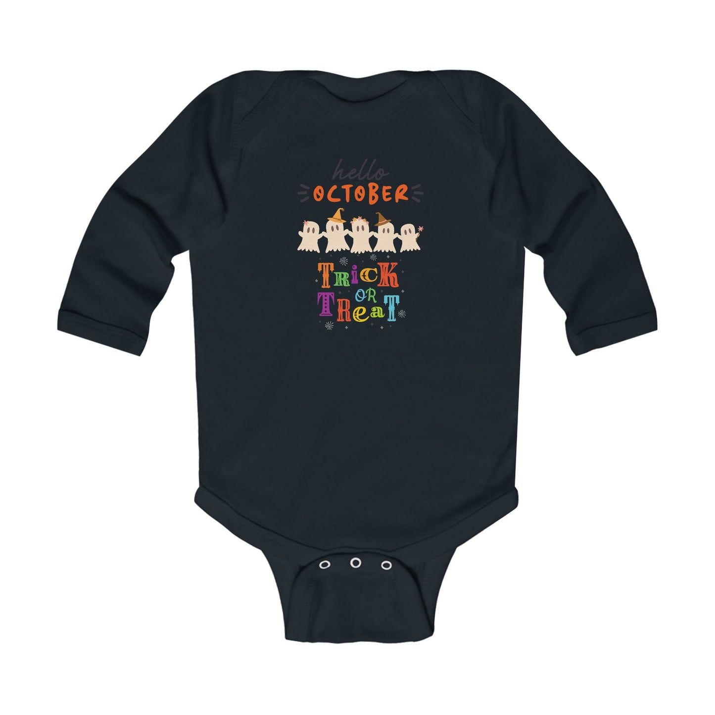 Baby Ghostly October Celebration Bodysuit, Cute Baby Costume