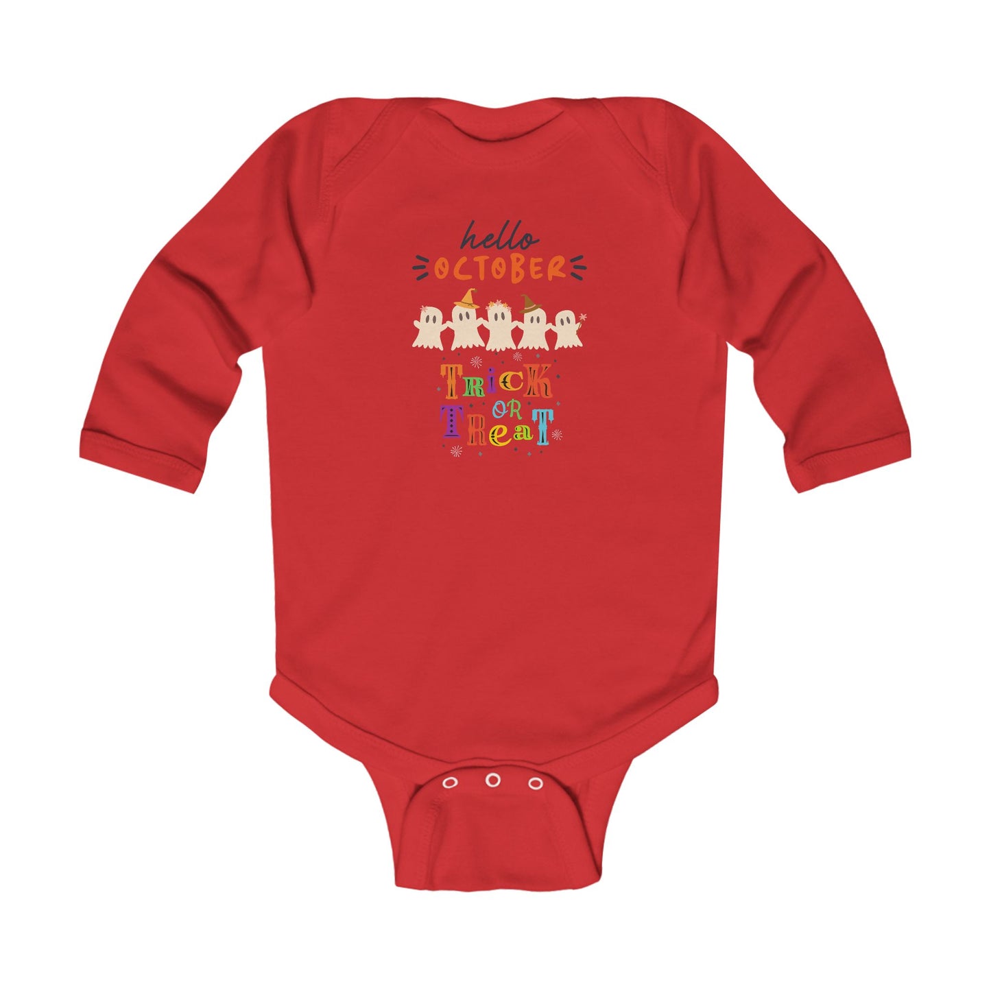 Baby Ghostly October Celebration Bodysuit, Cute Baby Costume