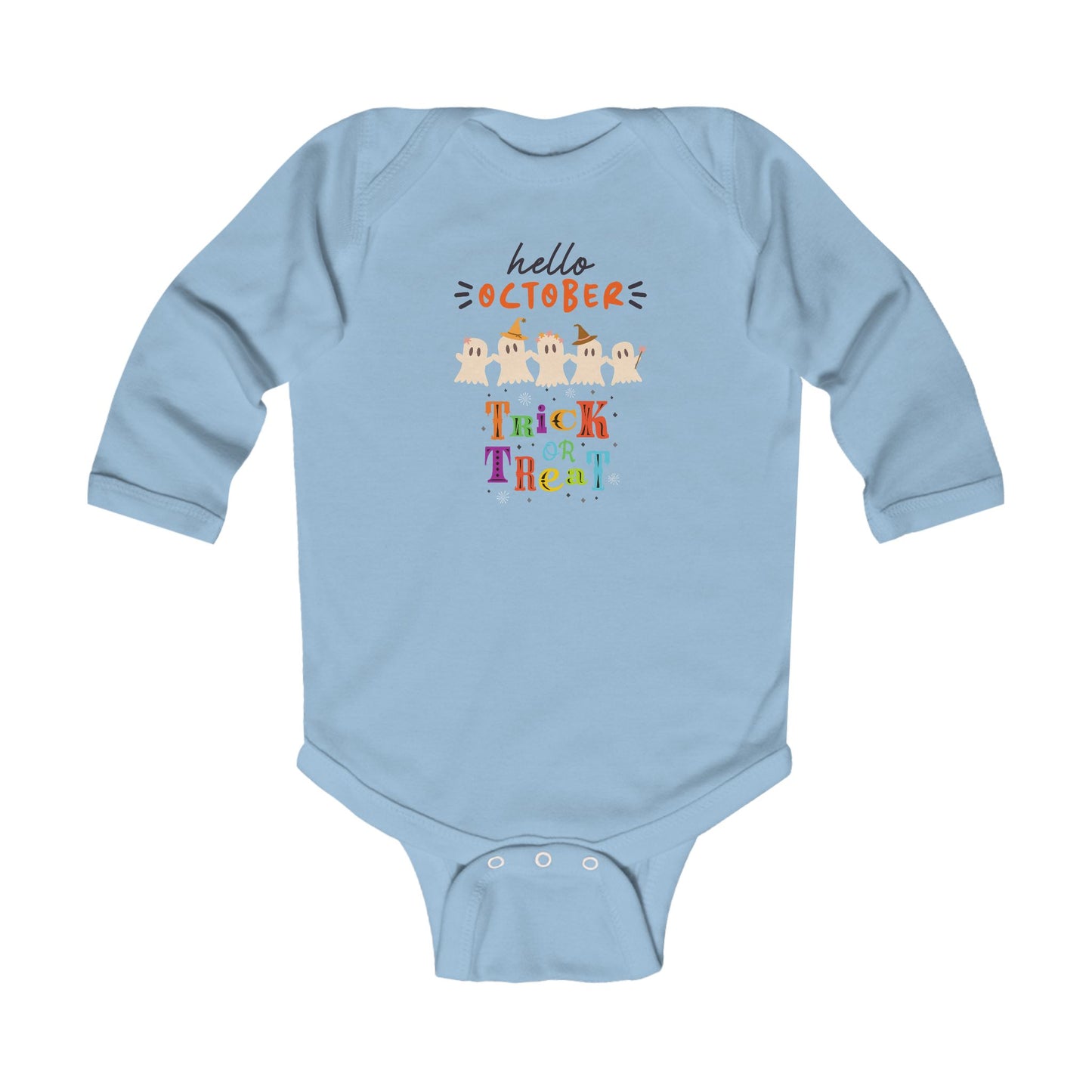 Baby Ghostly October Celebration Bodysuit, Cute Baby Costume