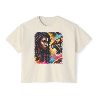 PERSONALIZE No Fear, No Retreat Oversized Boxy Fit Graphic T-shirt
